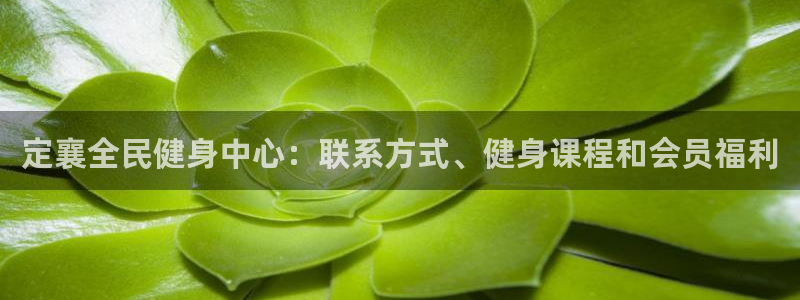 尊龙凯时官网首页：定襄全民健身中心：联系方式、健身课程和