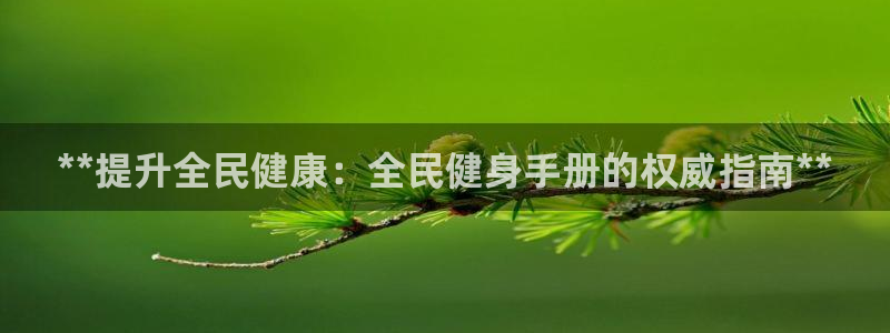 尊龙凯时请求参数不符合：**提升全民健康：全民健身手册的