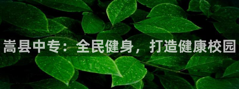 尊龙官方平台：嵩县中专：全民健身，打造健康校园