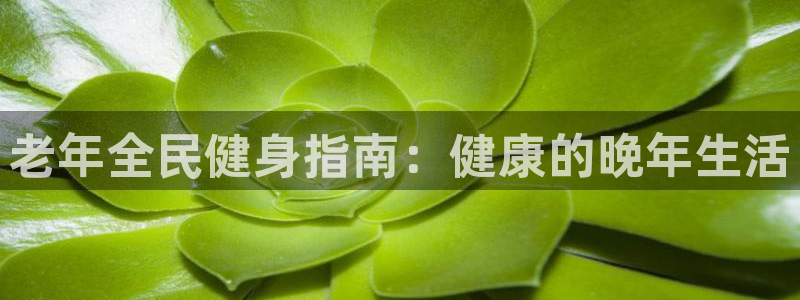 尊龙凯时平台还是万博好：老年全民健身指南：健康的晚年生活